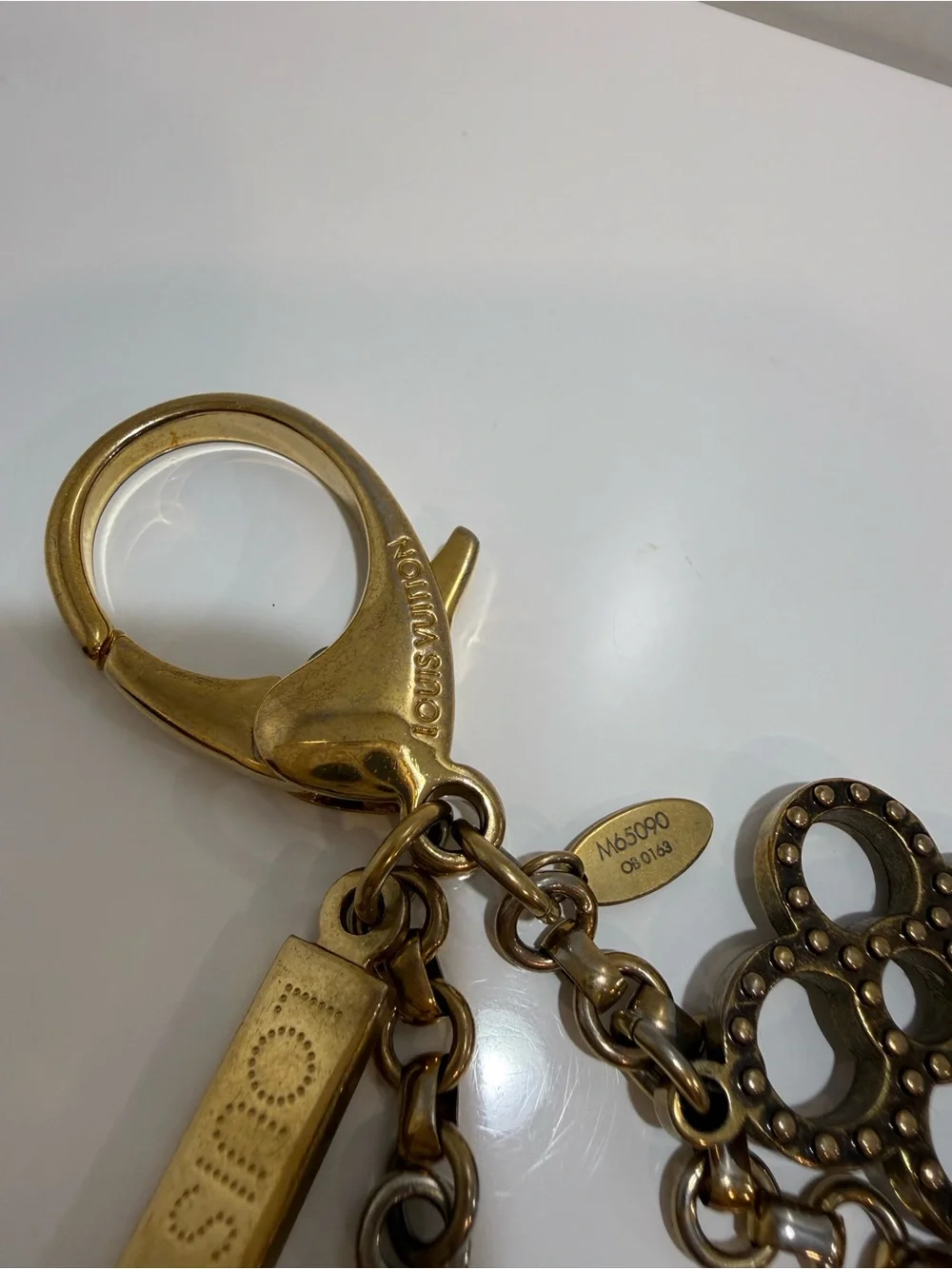 Louis Vuitton Gold & Silver Bag Charm